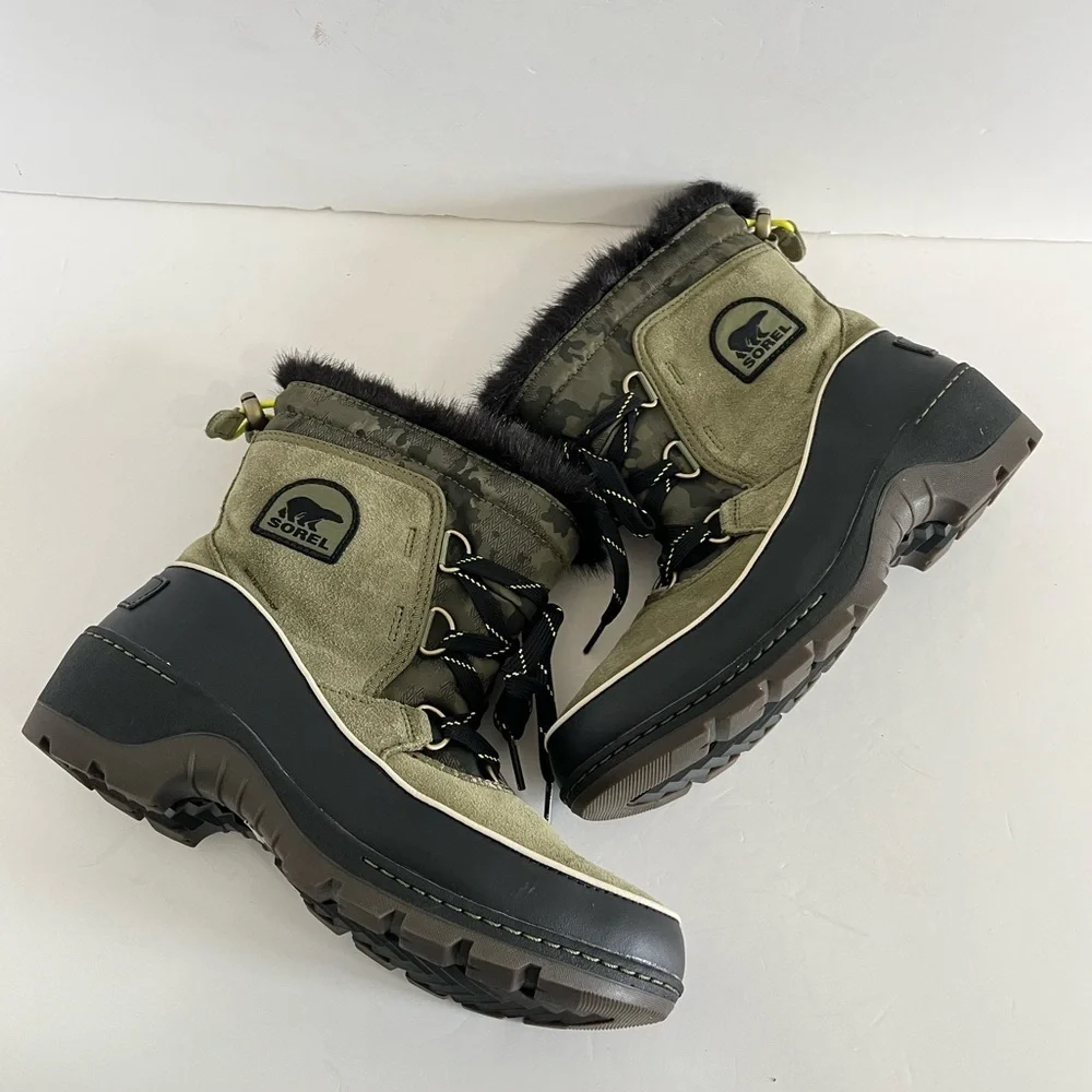 Sorel Tivoli III Suede Fur Lined Ankle Boot Size 8.5